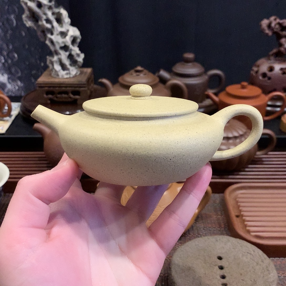 紫砂茶壶扁晨紫砂壶
