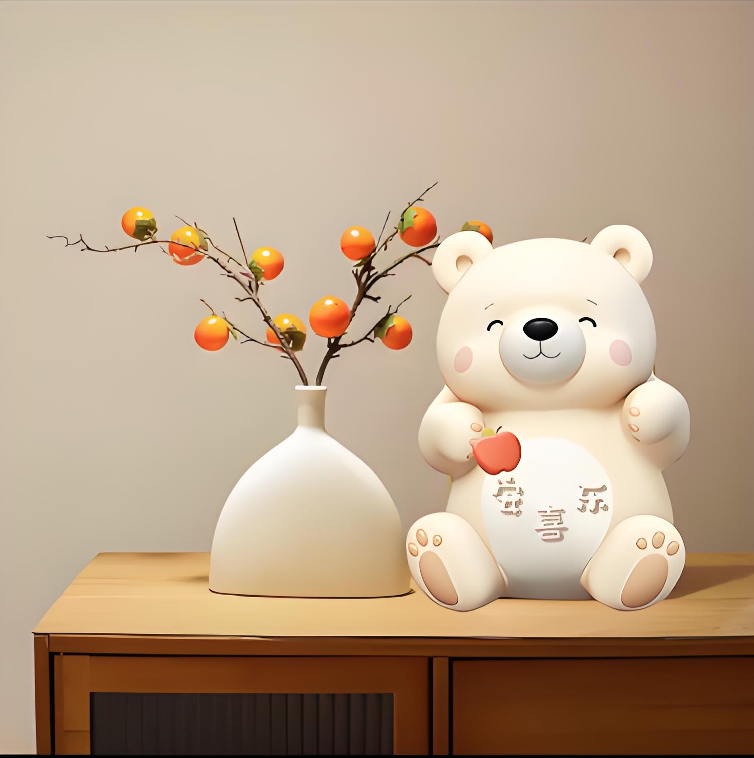 大熊猫可爱装饰画儿童房摆件福利赠品家居挂画摆画