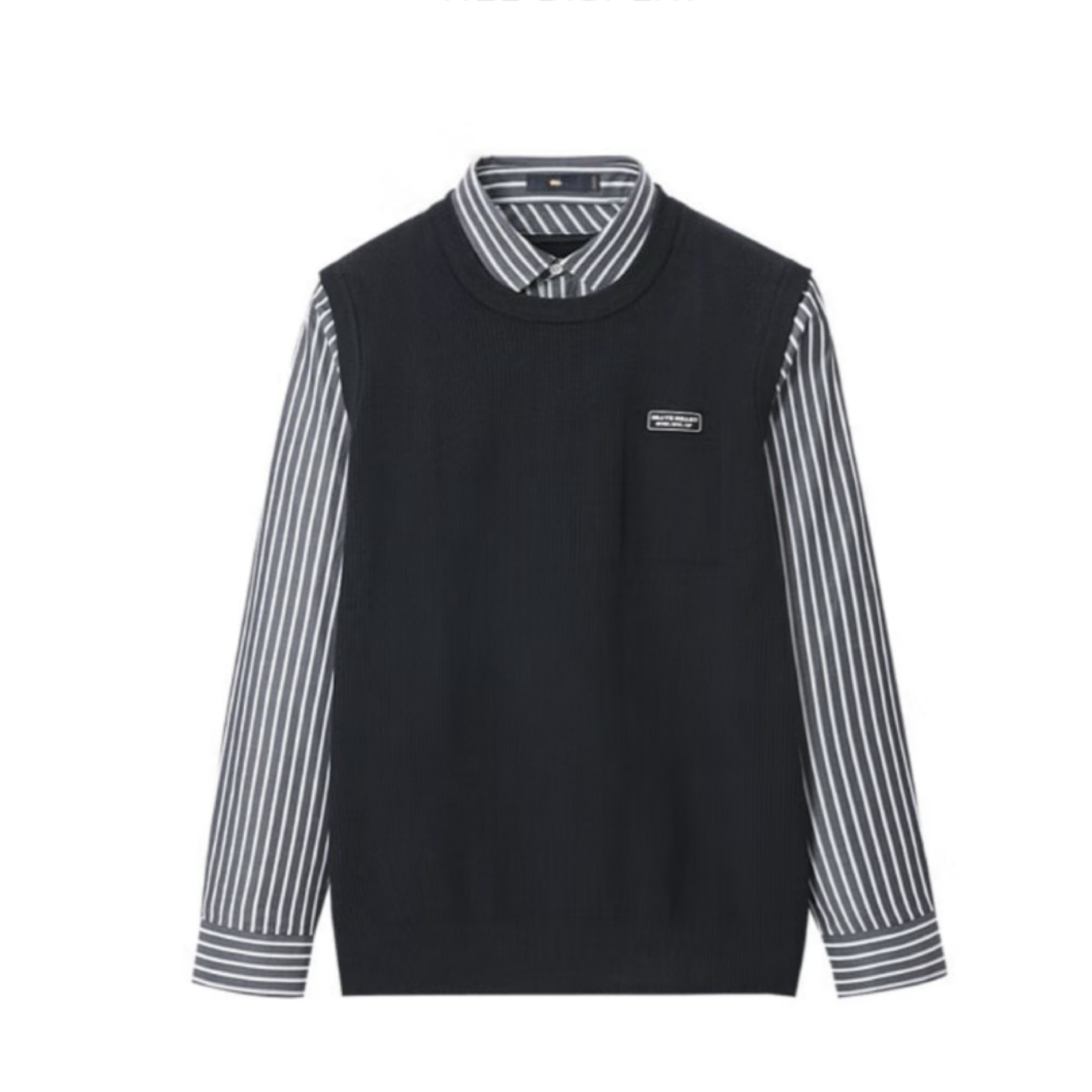 秋季男士针织假两件毛衣休闲百搭ZH55033