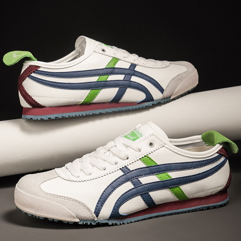 阿甘透气皮面软底低帮轻奢时尚男女款休闲鞋百搭潮流男鞋德训男鞋