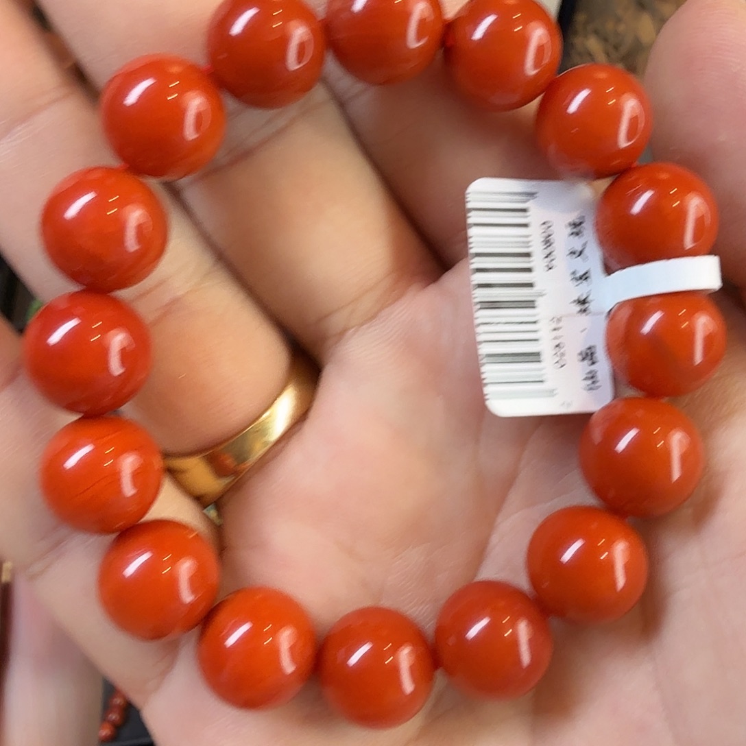 南红玛瑙未镶嵌手链