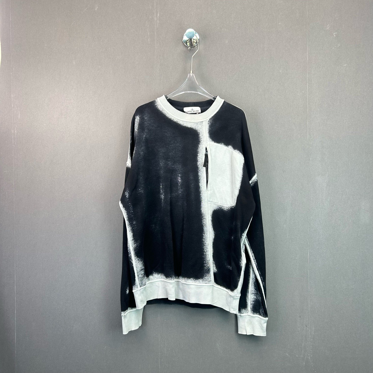 95新 STONE ISLAND SINCE/石岛 L码/水洗做旧扎染卫衣/11451046