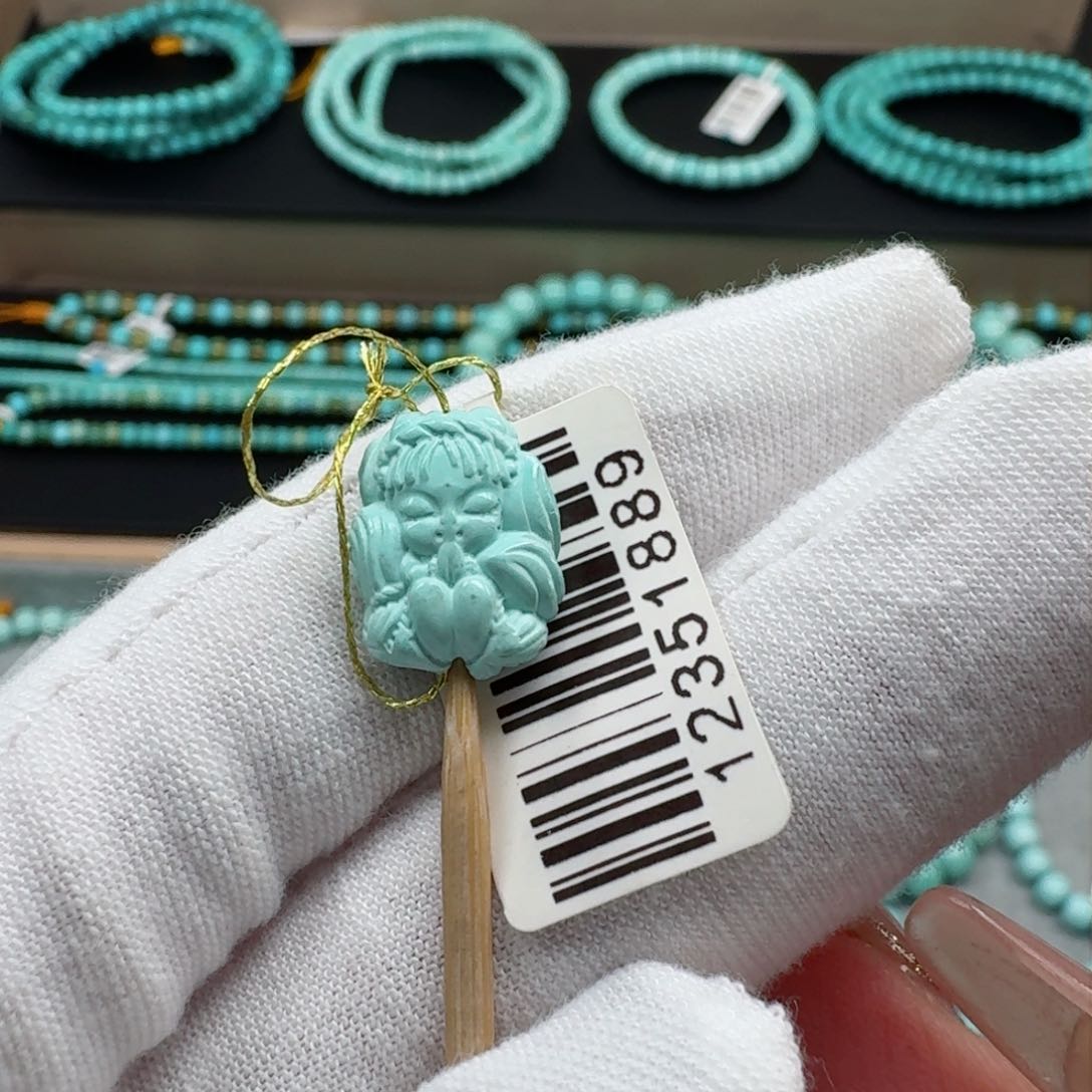 绿松石挂件未镶嵌