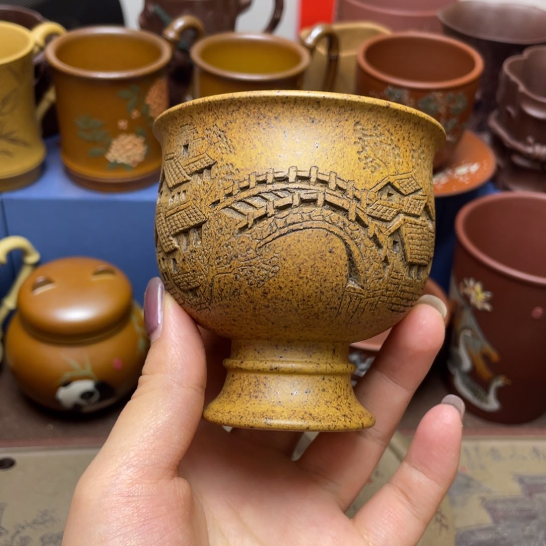 紫砂茶杯紫砂主人杯