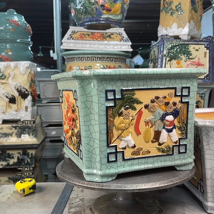 红陶邻**哥岭南100,000花盆