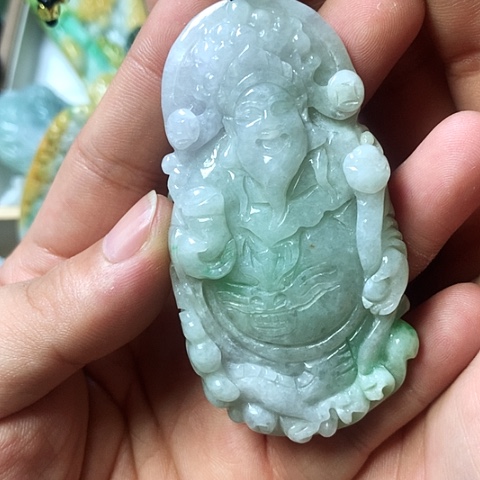 翡翠未镶嵌颈饰天然缅甸翡翠a货