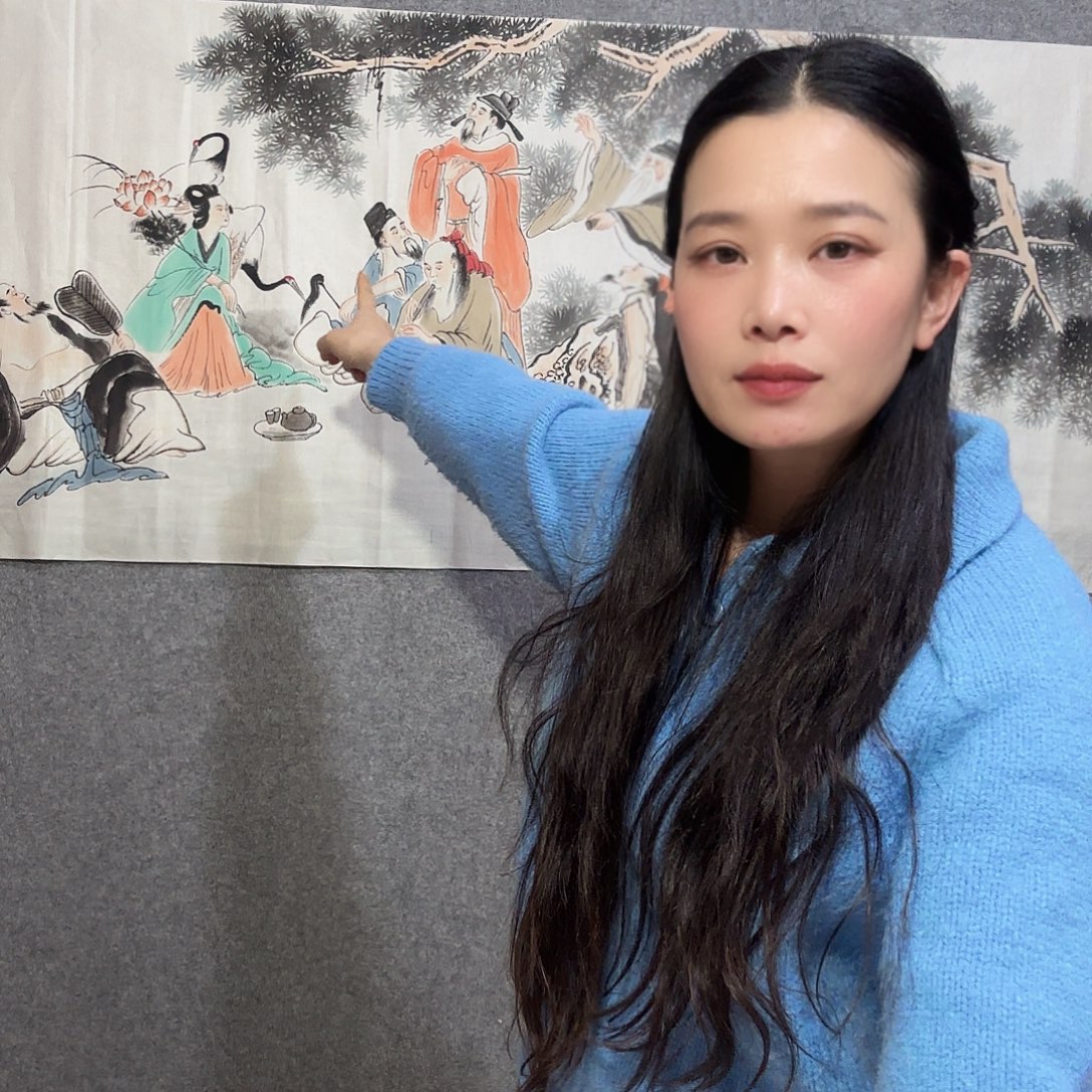 一***。纯手工手绘作品国画艺术