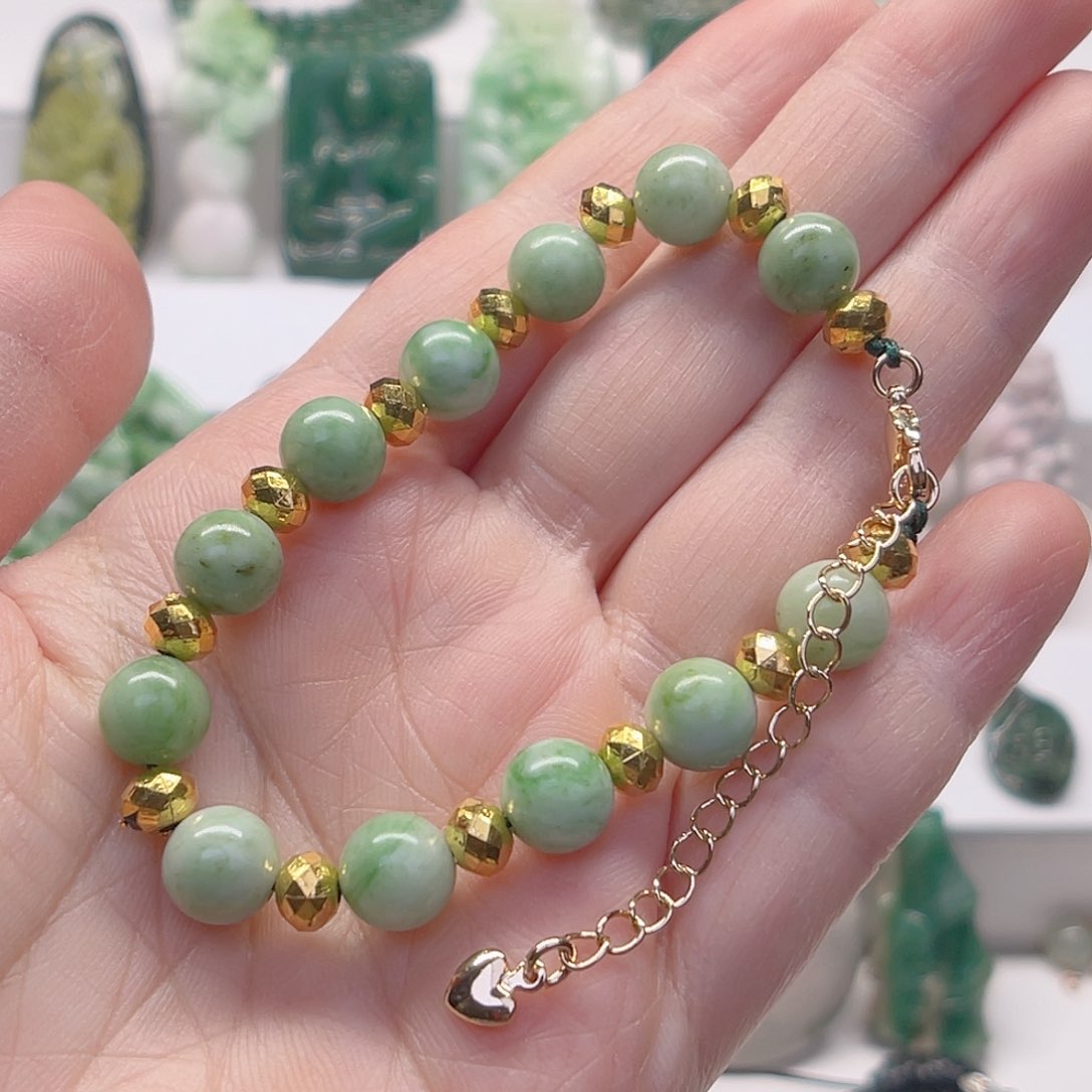 独山玉手链未镶嵌