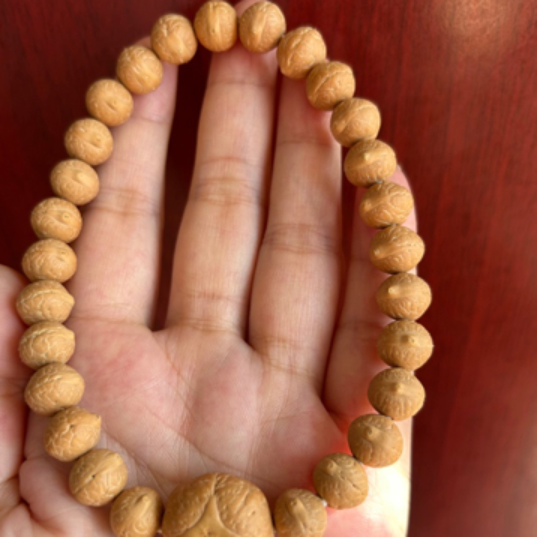 尼泊尔 小10实心高密高瓷度玉化底矮桩平眼细纹浅腰线27凤眼手持