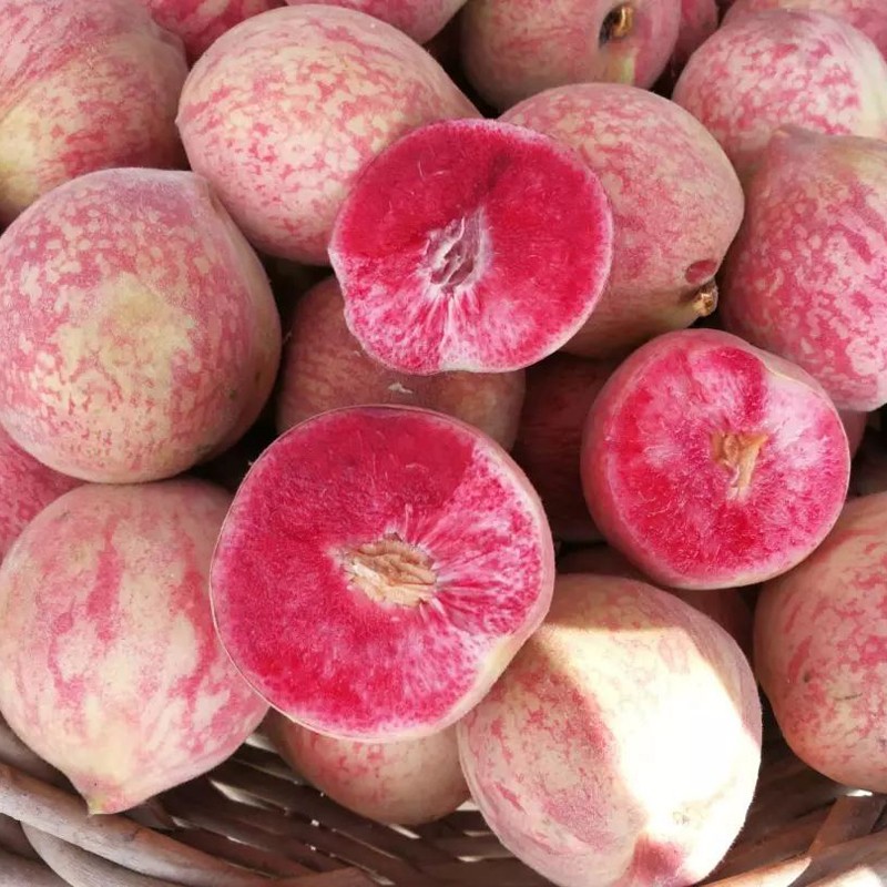 血桃新鲜水果当季整箱3/5斤脆甜红心肉毛桃水蜜桃黄时令现摘桃子