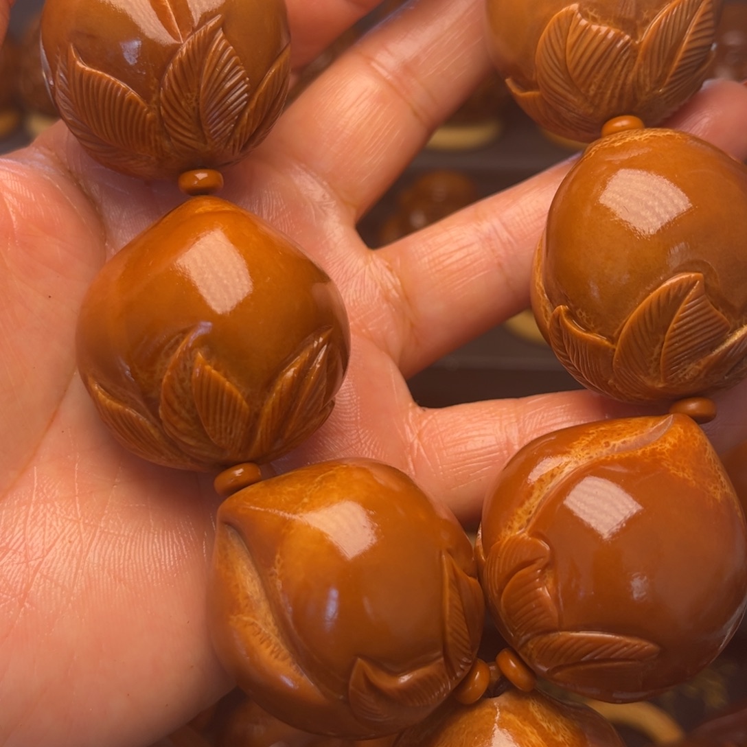 弱***千橄榄核手串/手链寿桃手持