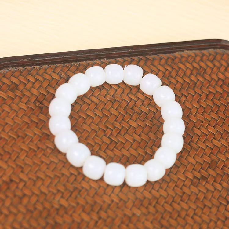 【新疆直发】和田玉白玉老型珠手串多样性发一 福利款8-10毫米