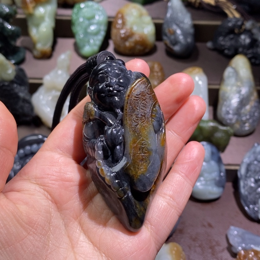 【闪购商品】和田玉把件未镶嵌风*吼