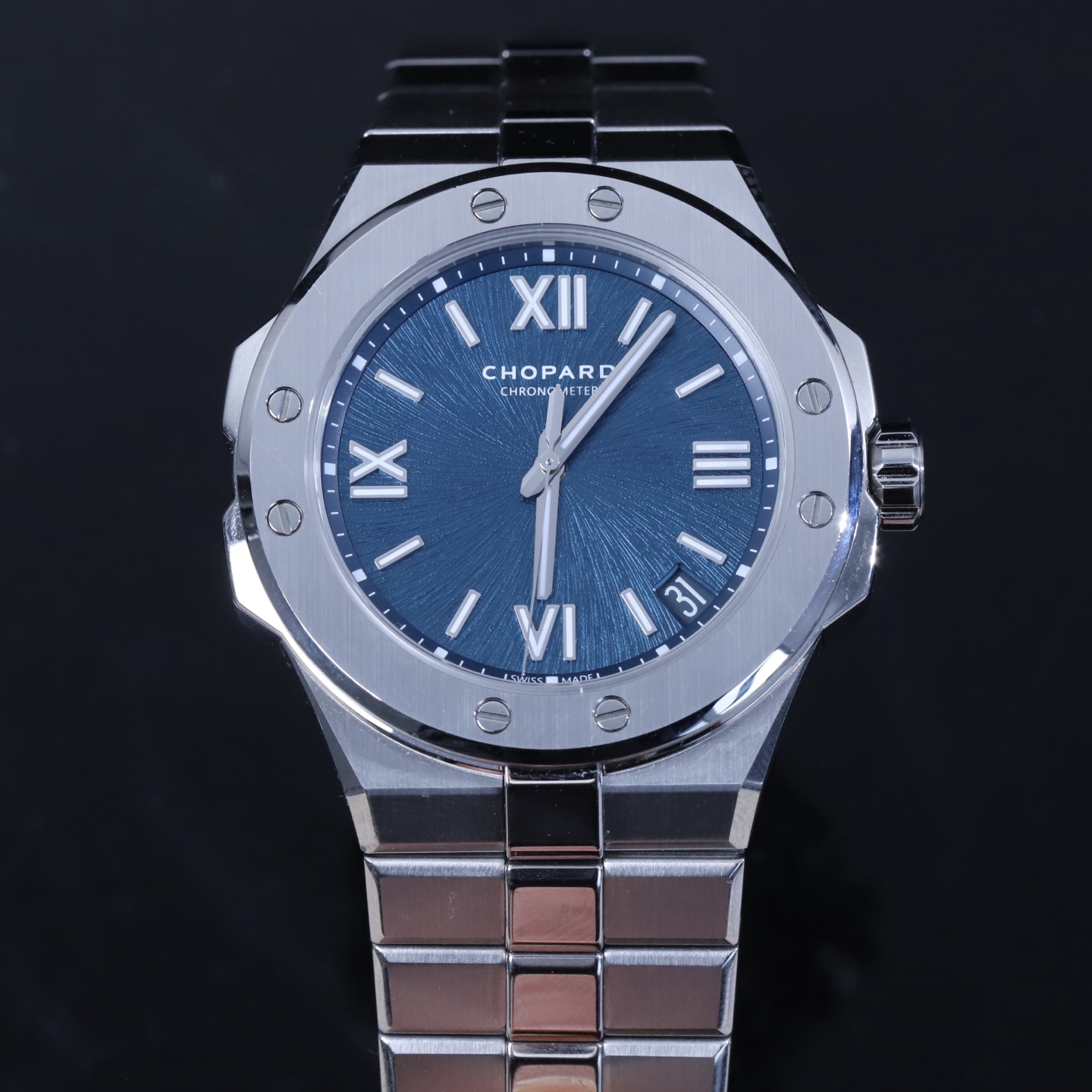 95新 Chopard/萧邦 雪山傲翼 298600-3001 精钢 41mm 机械男表 