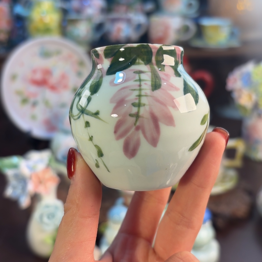 景德镇手绘高温釉下彩陶瓷茶具