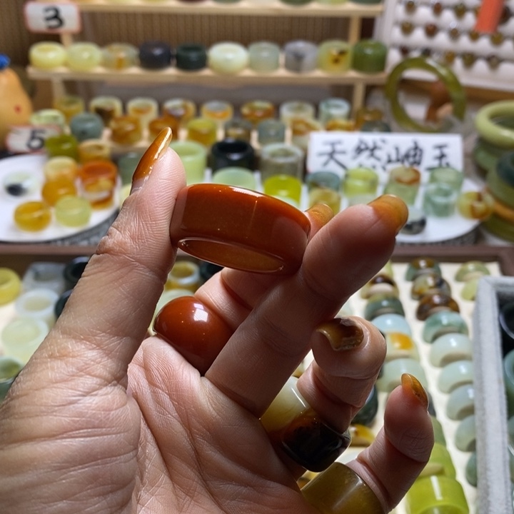 老****岫玉未镶嵌戒指岫玉精品指环