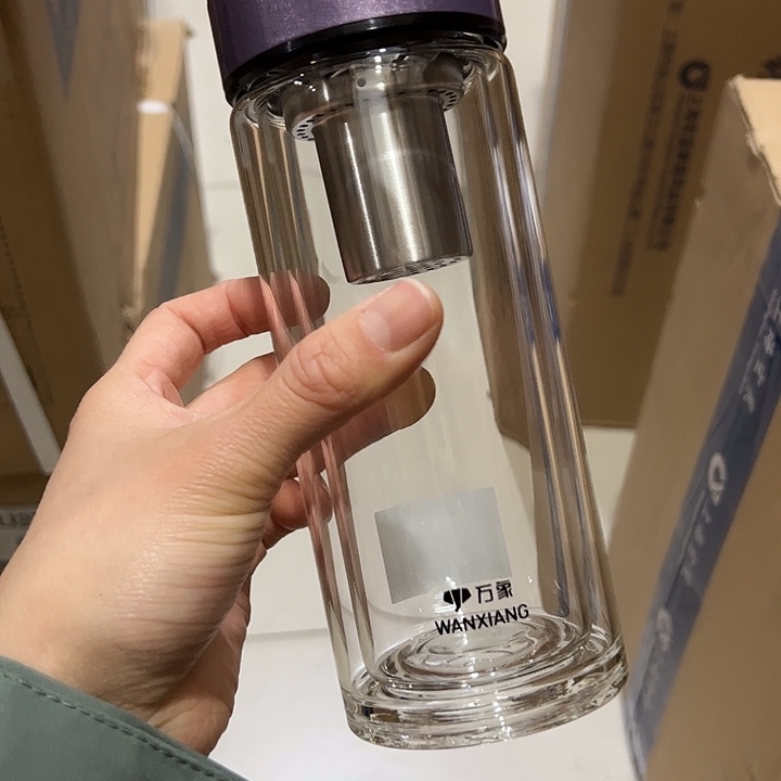 万象v277紫色玻璃杯340340玻璃杯➕杯套