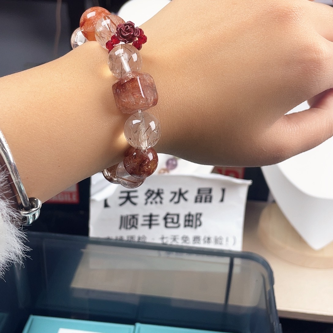 手链烟晶银S925镶嵌