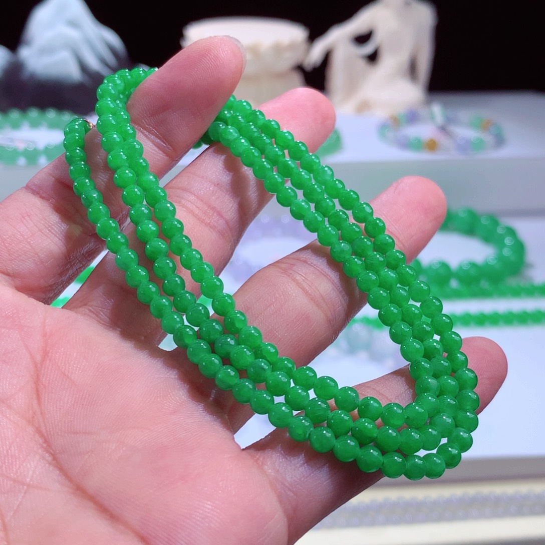 翡翠未镶嵌手链卡4