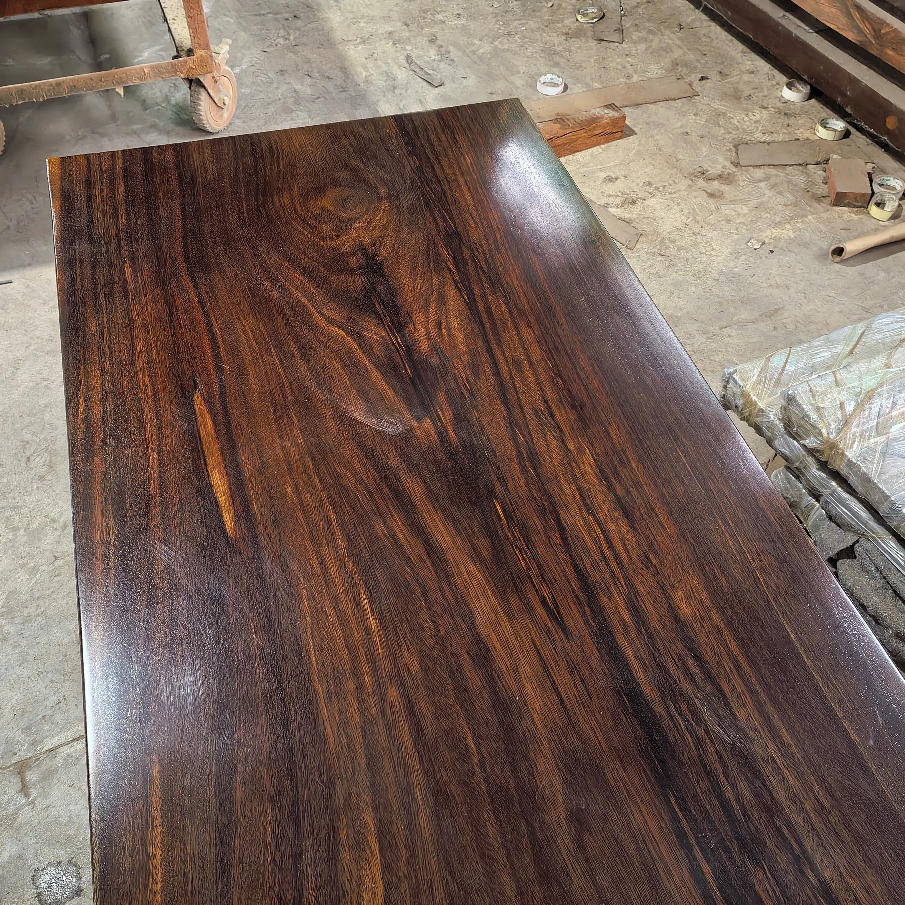 板桌腿包邮实木整板大板桌茶桌茶台办公桌原木