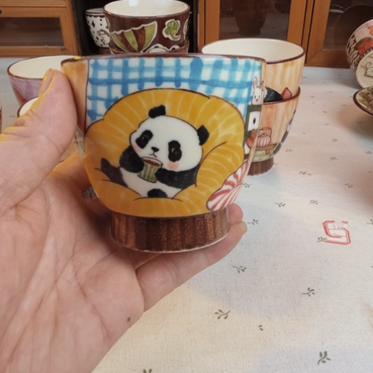 【闪购商品】摆件钻**襬壹夫手绘高温釉下彩