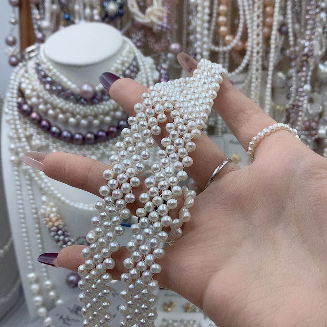 月***愈耳饰淡水珍珠银S925镶嵌