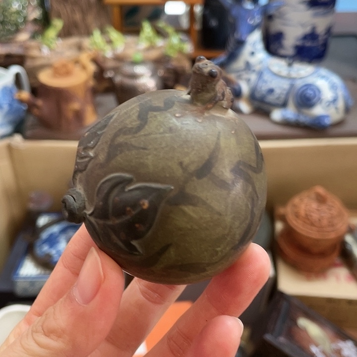 紫砂中古工艺品摆件