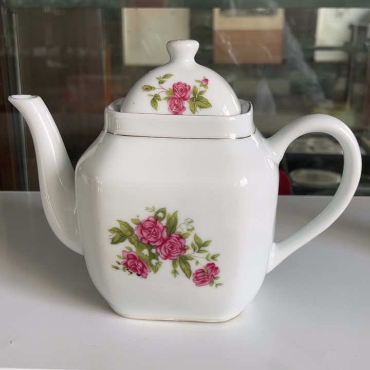 润***玩印花花茶具小摆件