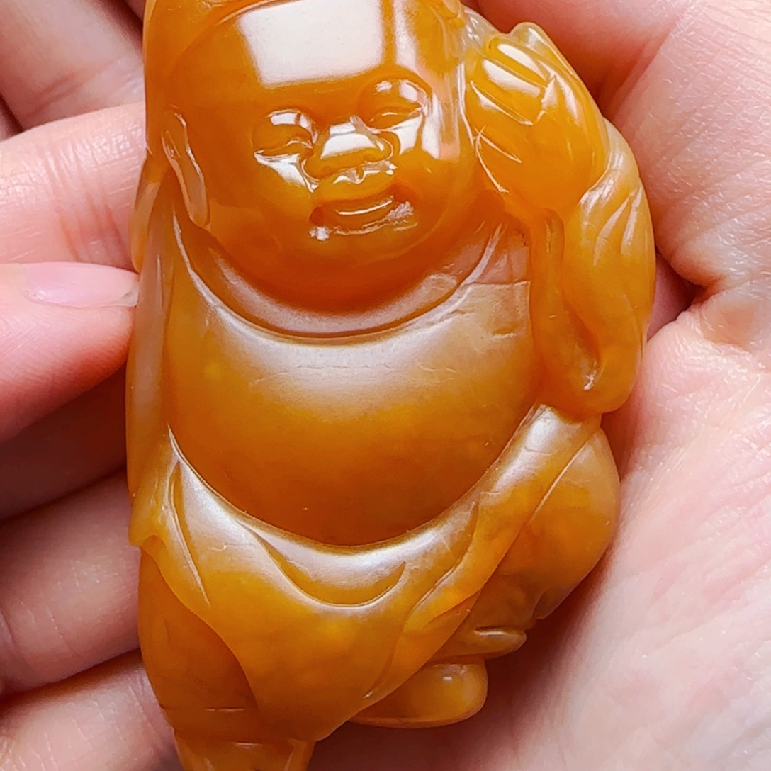 石英质玉（黄龙玉），未镶嵌