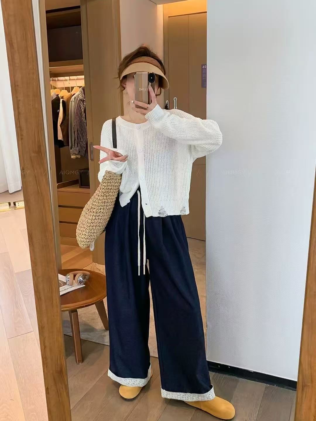 【LESHOW】小如家女装新款 春夏新款高级感重工套装