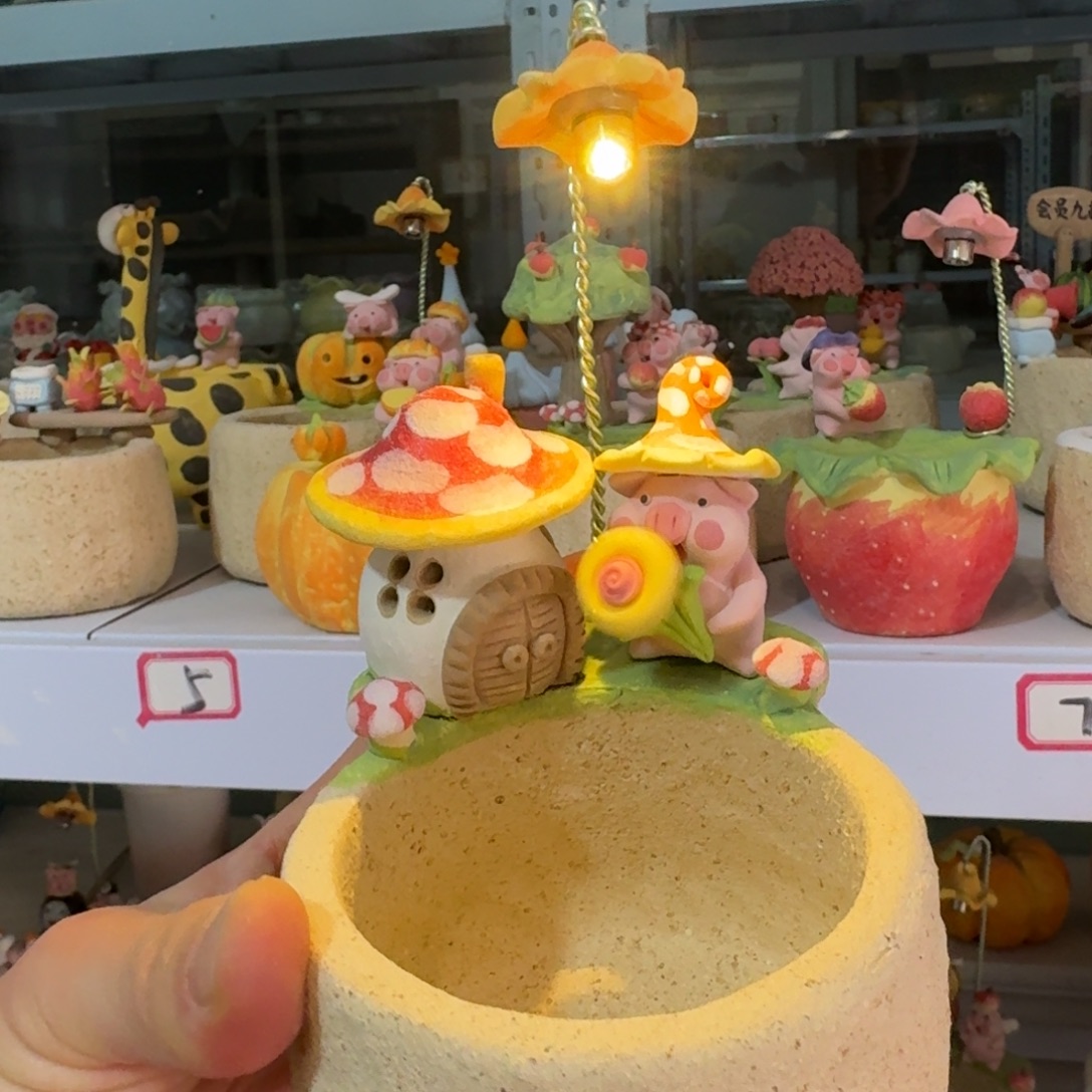 厂家直销手工花盆摆件