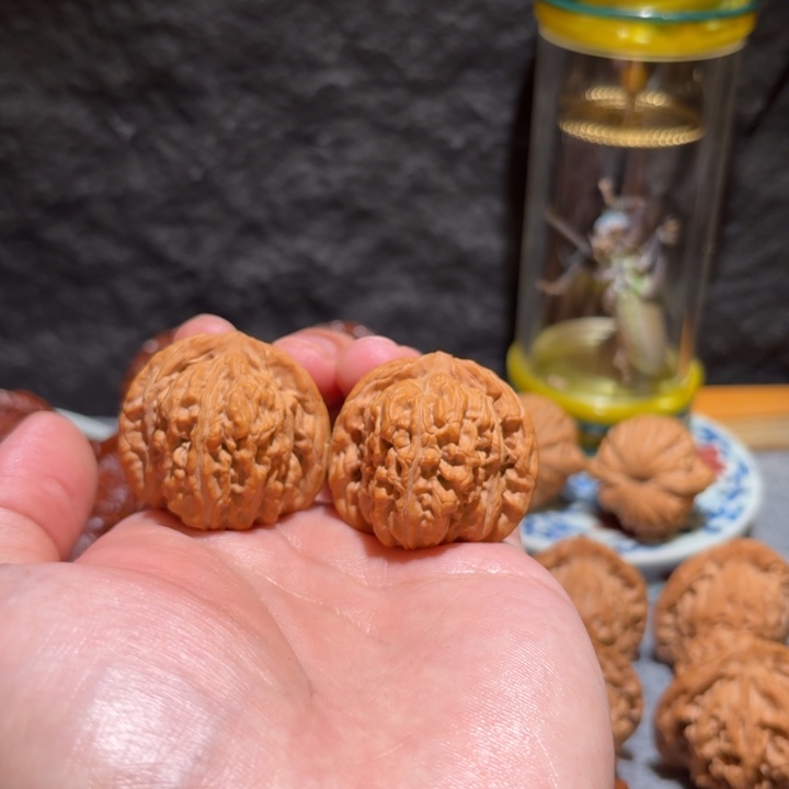 把件文玩核桃四座楼