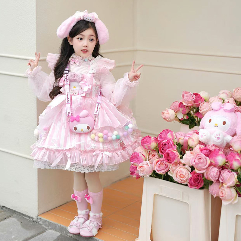 女童洛丽塔公主裙2025新款吊带连衣裙四季款表演裙美丽洋气可爱风