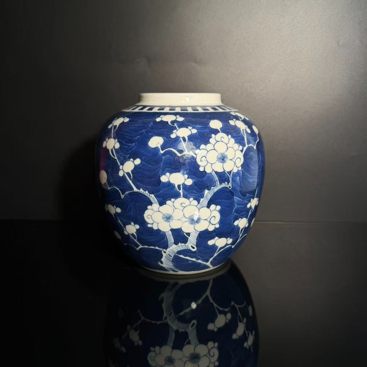 Lot26-光绪青花罐 高21.5cm瓶口8.5cm-YC10290018001061