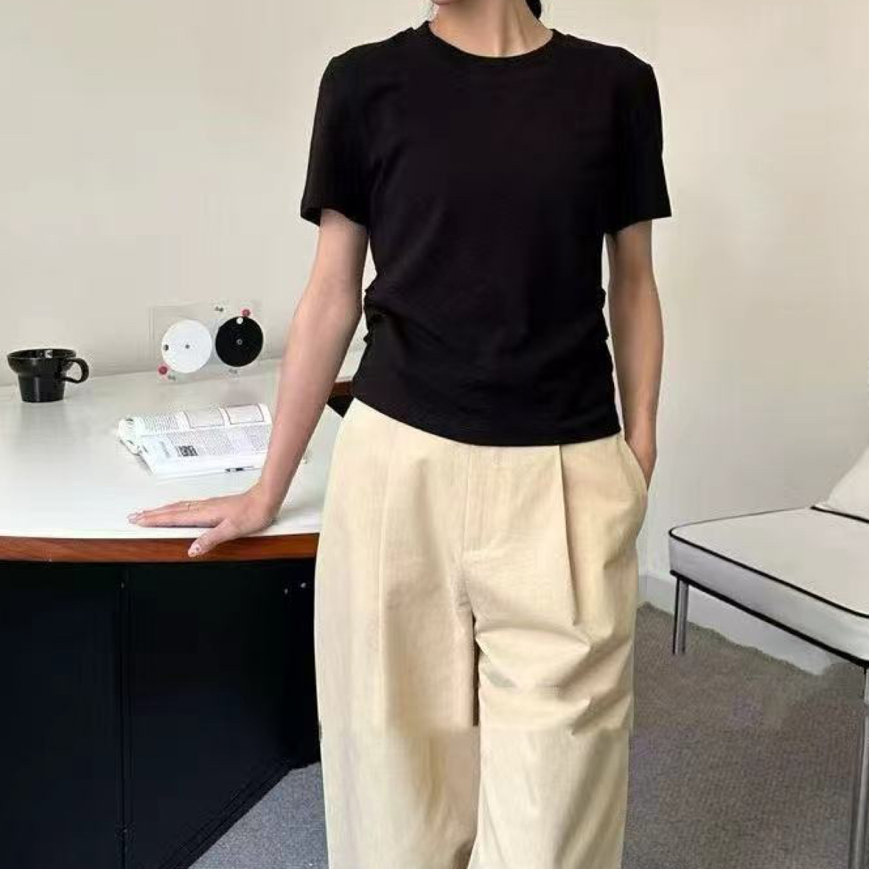 【海南珍珍】新品韩版百搭上衣  6021