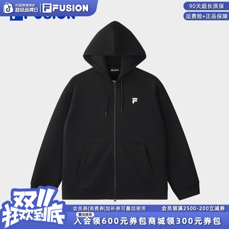 FILA斐乐双11抄底价情侣新款宽松穿搭连帽美式运动外套T11U533501