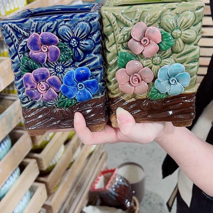 有孔，凑单福利满10元发货陶瓷多肉花盆！