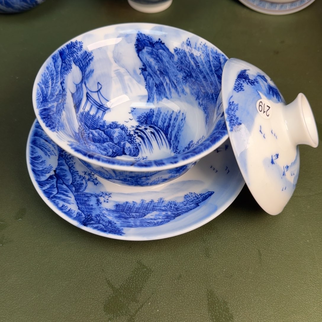 陶景德镇纯手绘茶具圆圆219