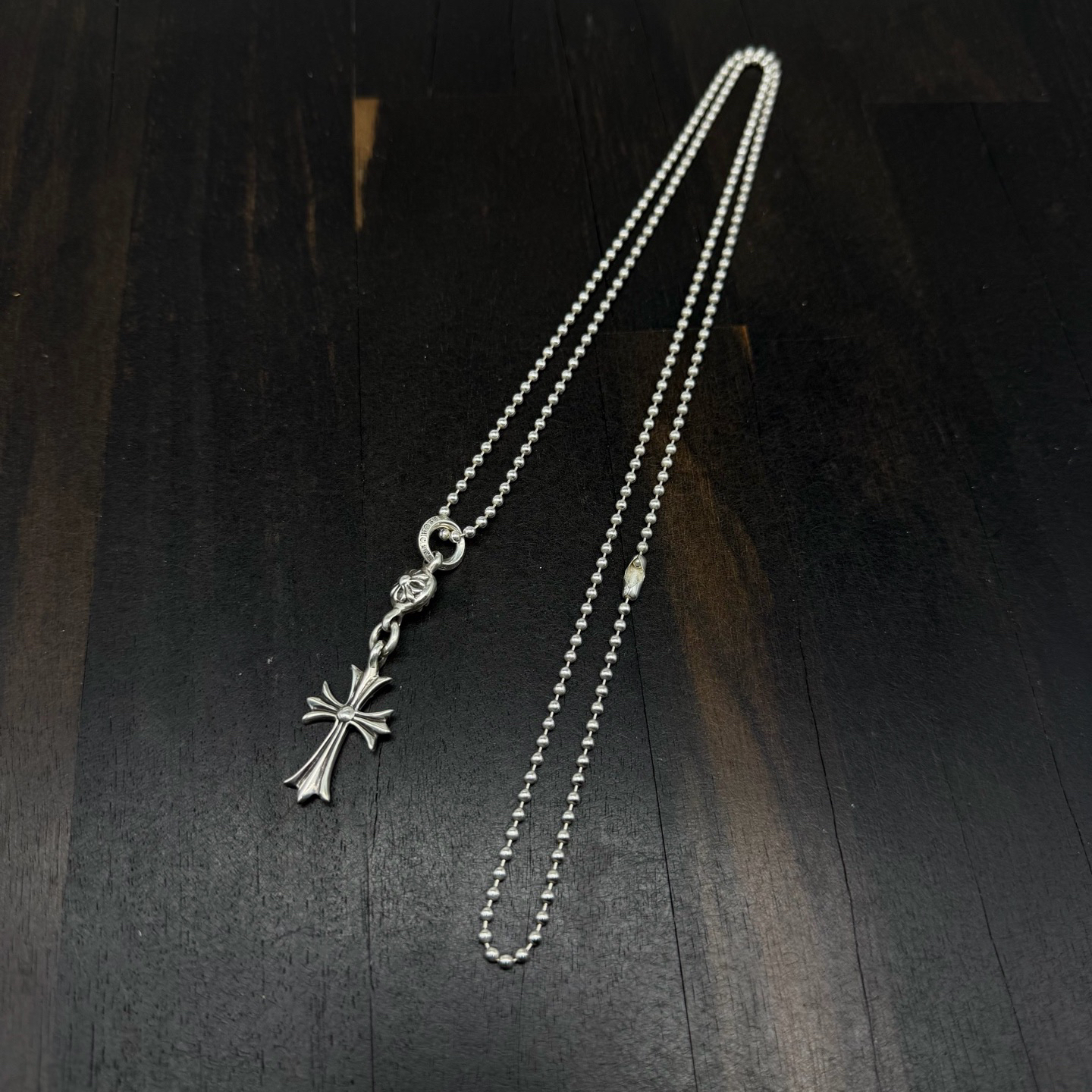 75cm Chrome Hearts 克罗心 单球十字架项链 