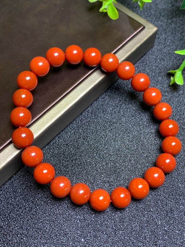 8m柿子红瓦西料手串手链