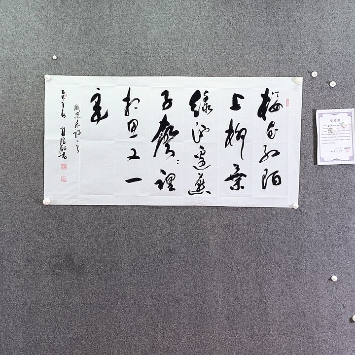 书法书法作品多次参加