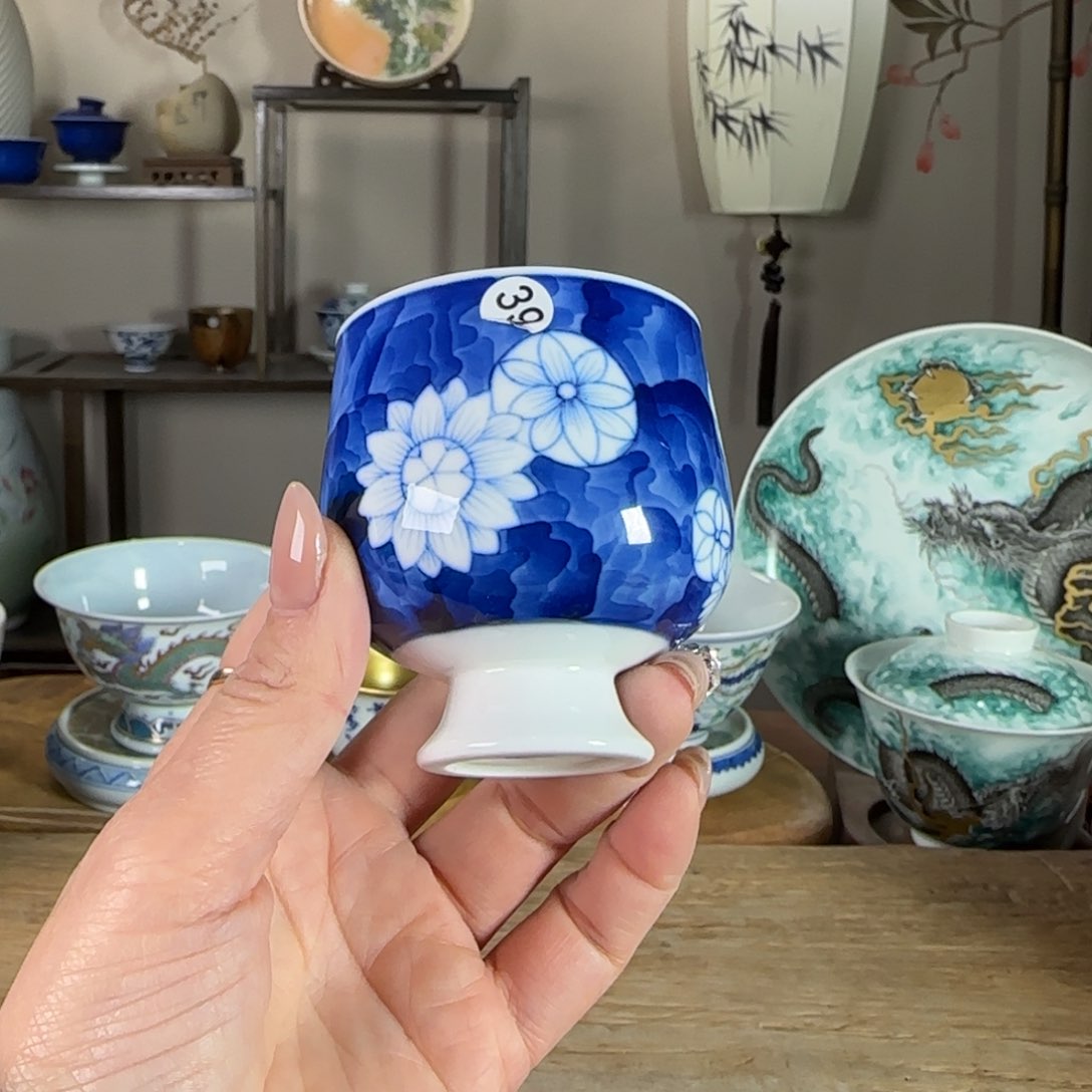 杯景德镇陶瓷柴烧多人