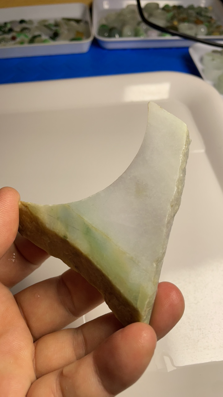细糯底紫罗兰小边料