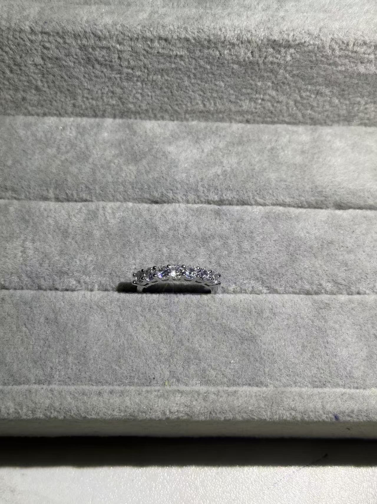  a7白色七公主戒指原创日韩精致简单闭口戒指气质