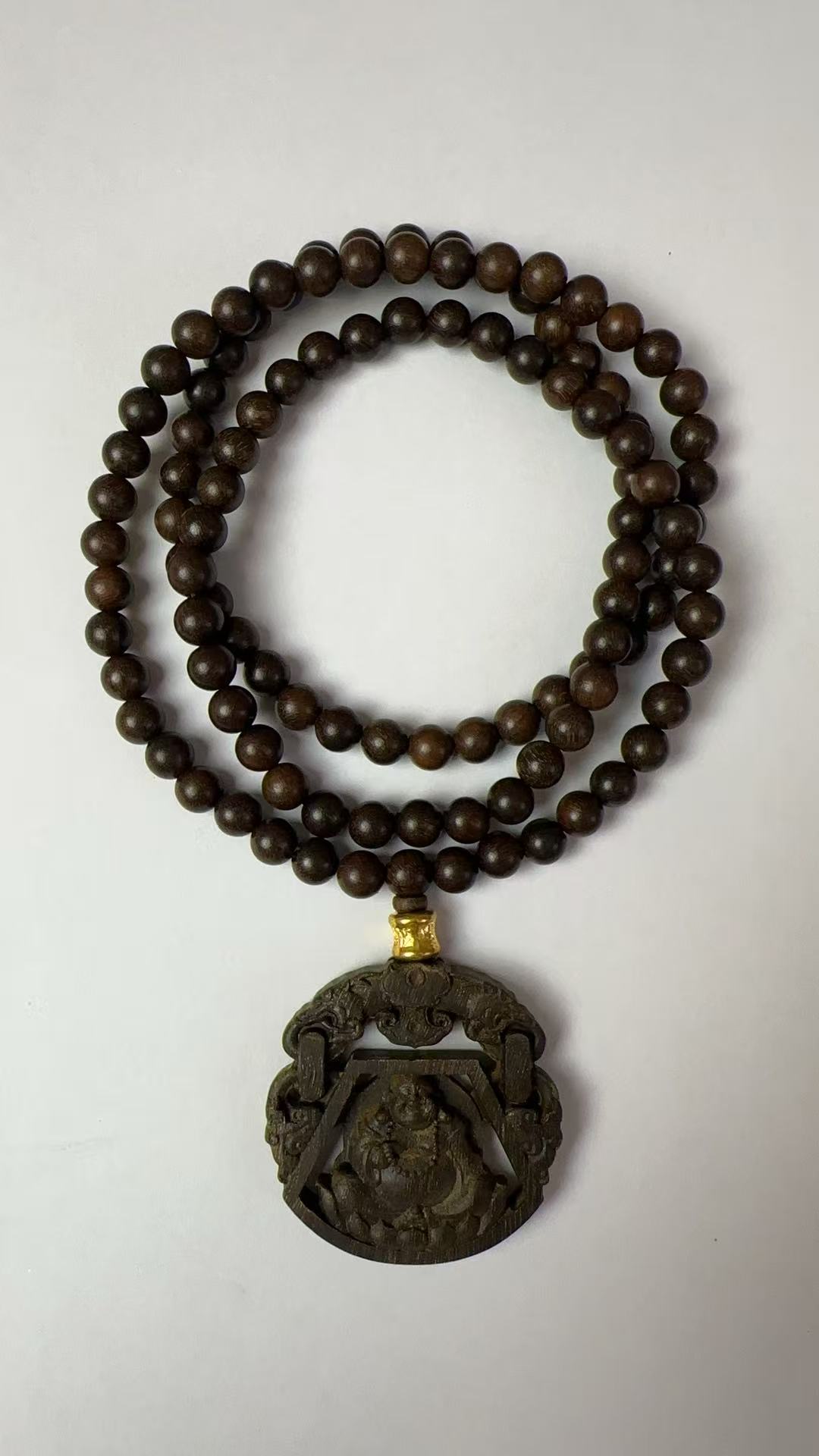 JL90珠串0.8+弥勒佛吊牌5*5*0.8 多样性发货