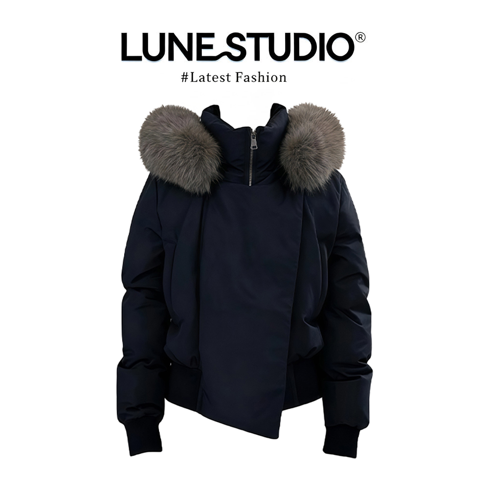 【加大重磅好物】韩版毛领连帽棉服外套女秋冬季加大版保暖加厚外套