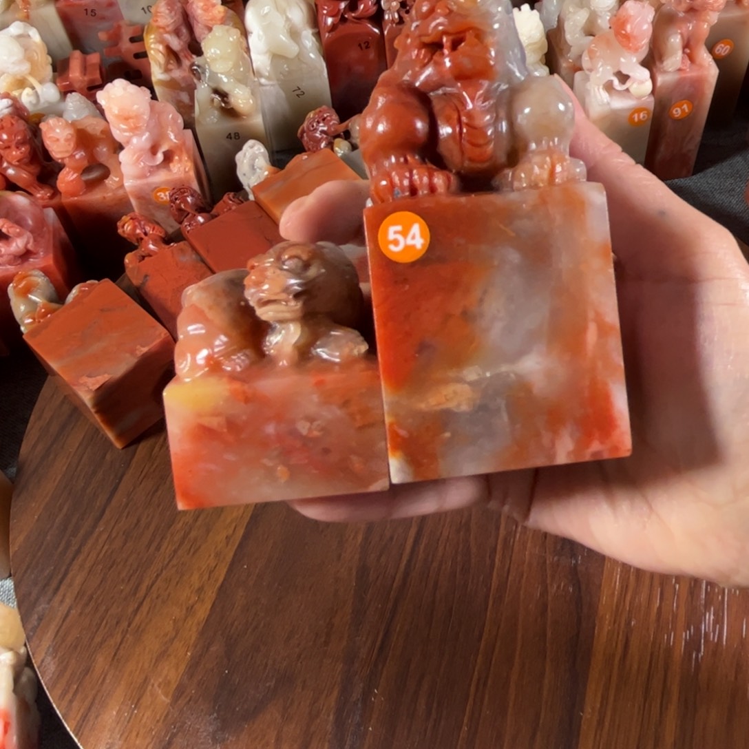 用***平印石寿山石两个印章