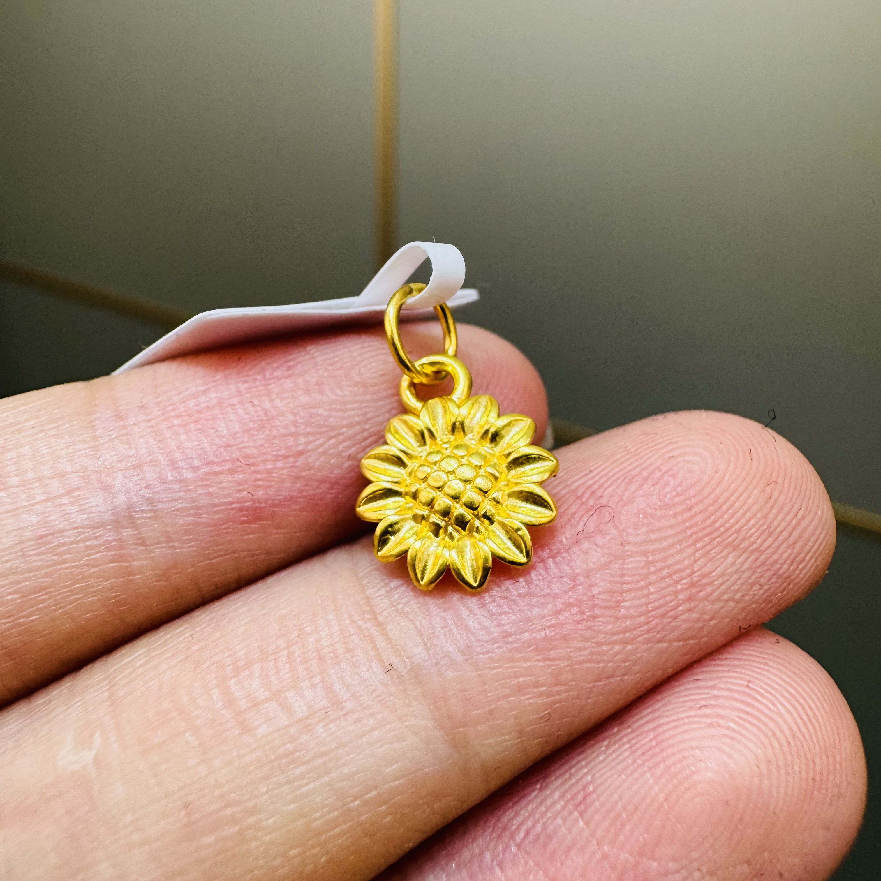 【莹莹专享】足金999  太阳花 ZP 0.24 纳金添喜