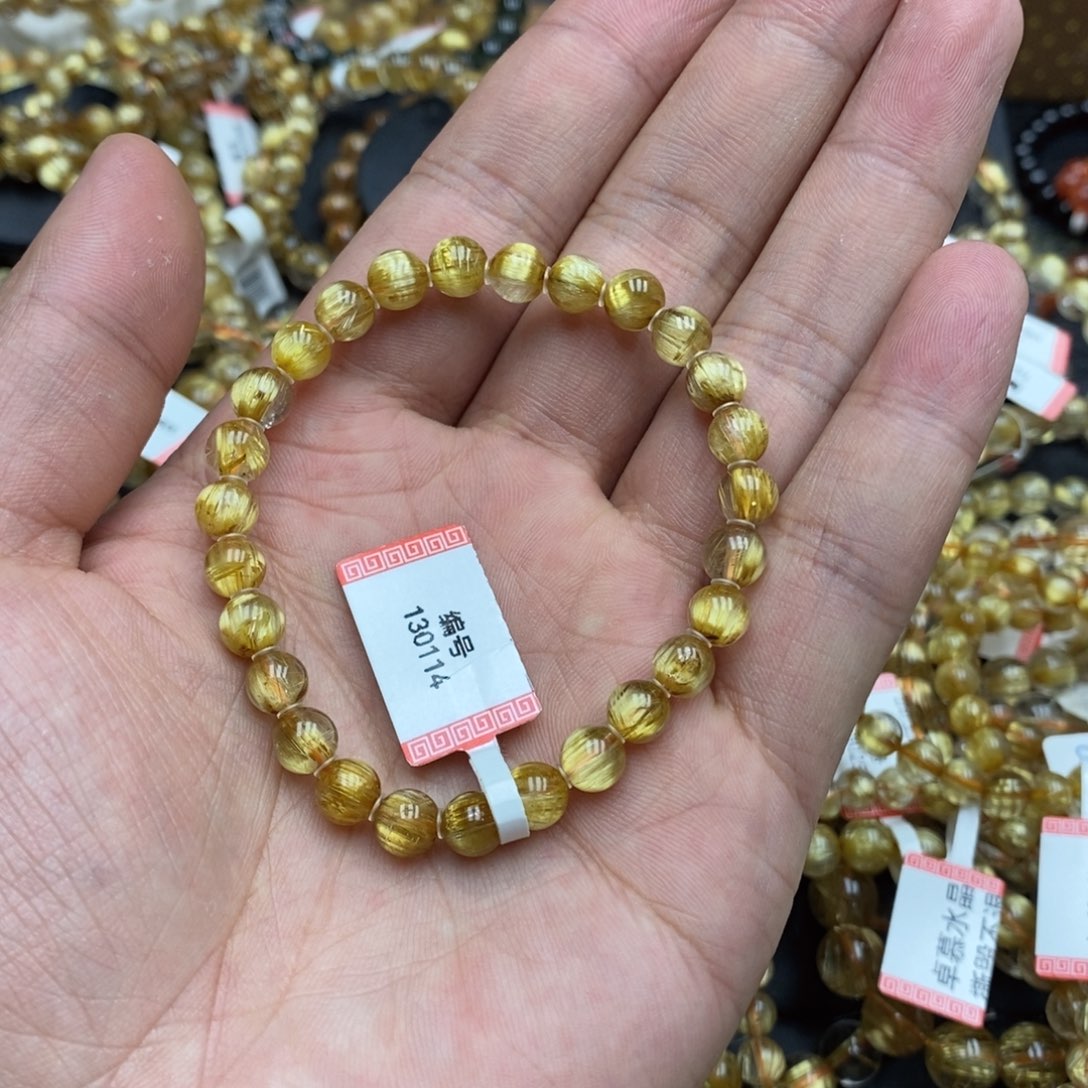 发晶手串未镶嵌E*c钛晶130114