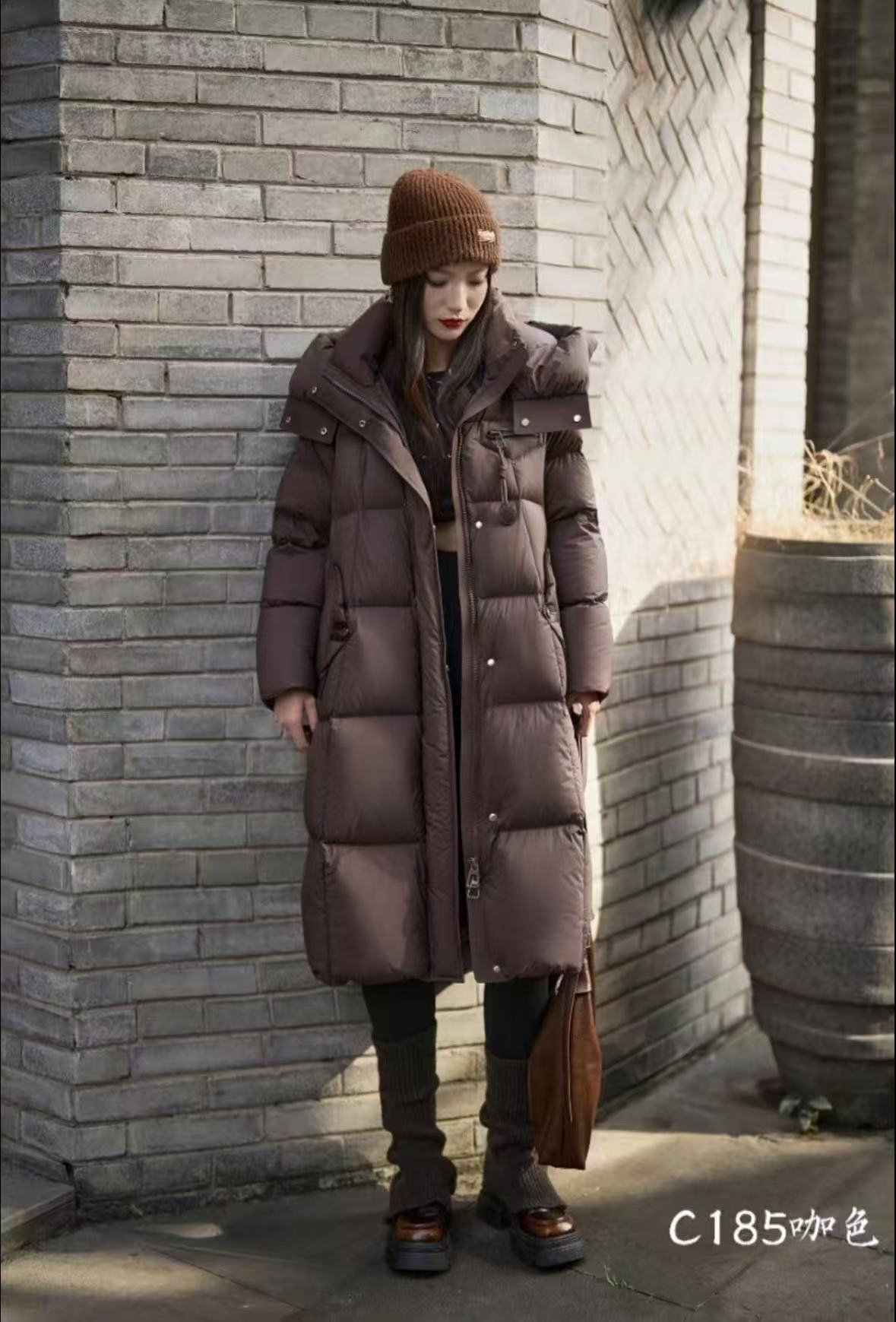 长款合格品立领藏青色长款秋冬女款保暖宽松